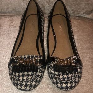 Topshop Houndstooth Flats